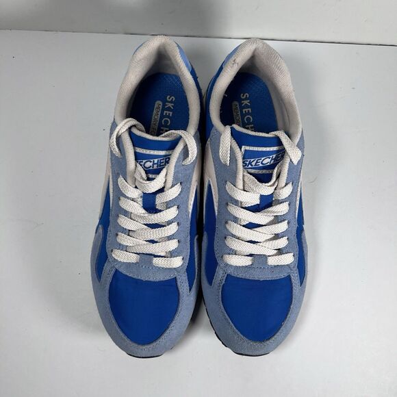 Skechers Street OG 85 Blue Suede Retro Style Shoes Sneakers Women's Size 7 - Picture 6 of 8